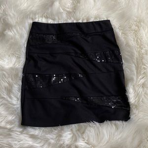BCX Girl sequin mini skirt